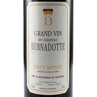 Ch. Bernadotte Haut-Medoc France 2011