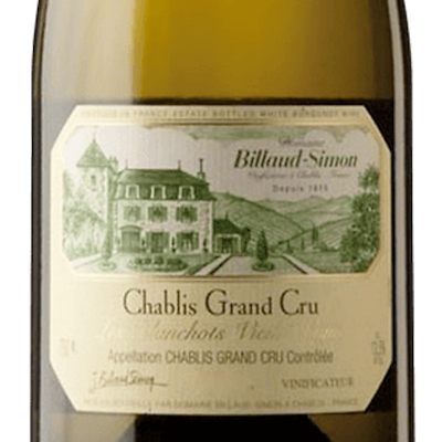 Billaud Simon Chablis Grand Cru Blanchots Vieille Vigne 2018