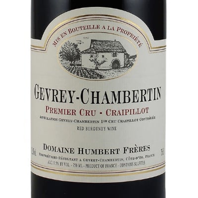 Humbert Freres Gevrey Chambertin 1er Cru Craipillot 2017