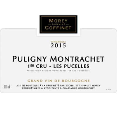 Morey-Coffinet Dom. Puligny Montrachet 1er Cru Les Pucelles Burgundy France 2016