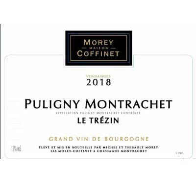 Morey-Coffinet Puligny Montrachet Le Trezin Burgundy France 2018