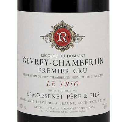 Remoissenet Gevrey-Chambertin 1er Le Trio Burgundy France 2014