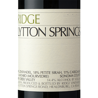 Ridge Lytton Springs Dry Creek Valley Zinfandel Blend California 2014 (1.5L)