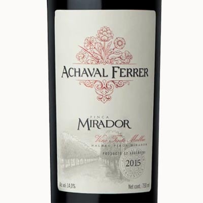 Achaval-Ferrer Malbec Finca Mirador Mendoza Argentina 2008