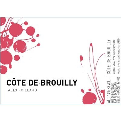 Alex Foillard Cote De Brouilly 2020