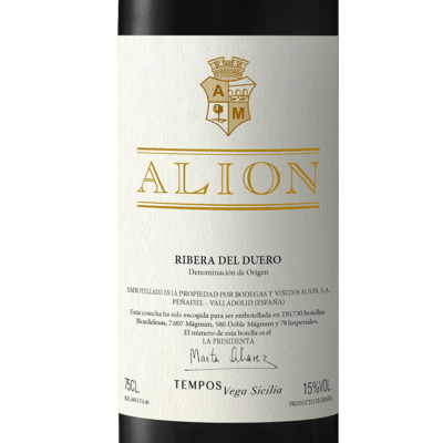 Vega Sicilia Alion Ribera del Duero Spain 2018