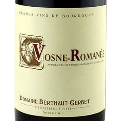 Berthaut Gerbet Vosne Romanee 2018