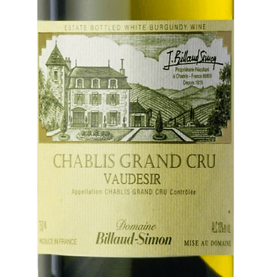 Billaud Simon Chablis Grand Cru Vaudesir 2019