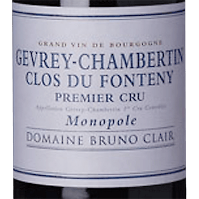 Bruno Clair Gevrey-Chambertin 1er Cru Clos du Fonteny 2018