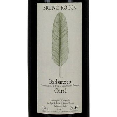 Bruno Rocca Barbaresco Curra 2018
