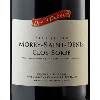 David Duband Morey-Saint-Denis 1er Cru "Clos Sorbe" Burgundy France 2013