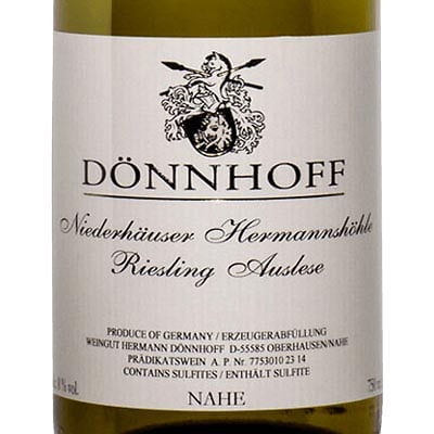 Donnhoff Niederhaeuser Hermannshoehle Riesling Spatlese 2022