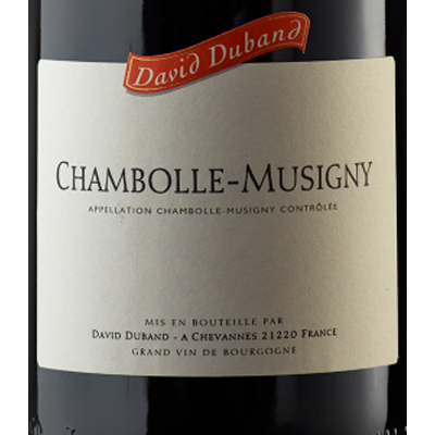 David Duband Chambolle-Musigny 2017
