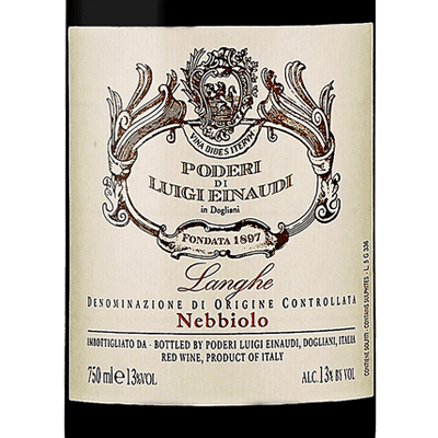 Luigi Einaudi Nebbiolo Langhe 2020