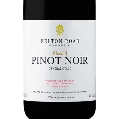Felton Road Block 3 Pinot Noir 2009