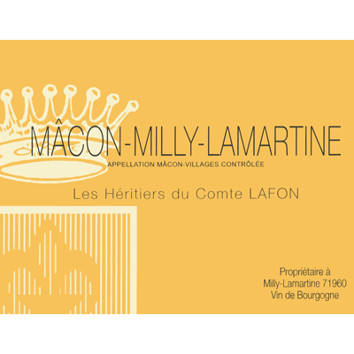 Heritiers du Comtes Lafon Macon Milly Lamartine Burgundy France 2018