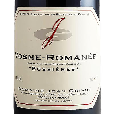 Jean Grivot Dom. Vosne-Romane Bossieres 2018