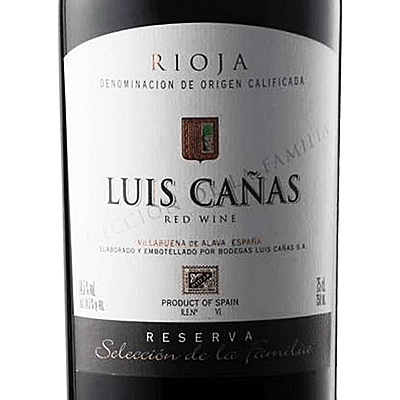Luis Canas Rioja Reserva Selection de Familia Spain 2016