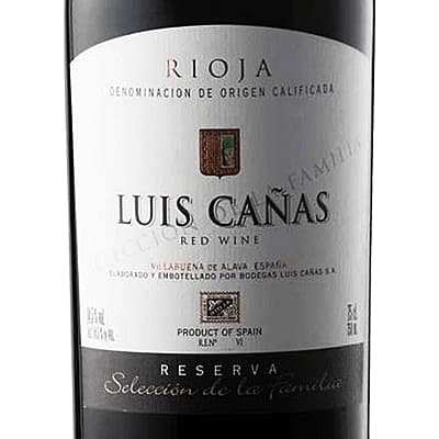 Luis Canas Rioja Reserva Selection de Familia Spain 2019