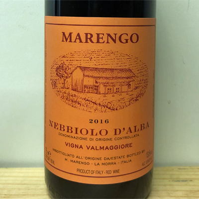 Marengo Mario Nebbiolo Valmaggiore Piedmont Italy 2016
