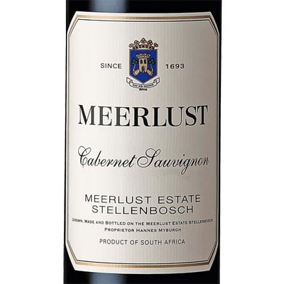 Meerlust Cabernet Sauvignon Stellenbosch South Africa 2020