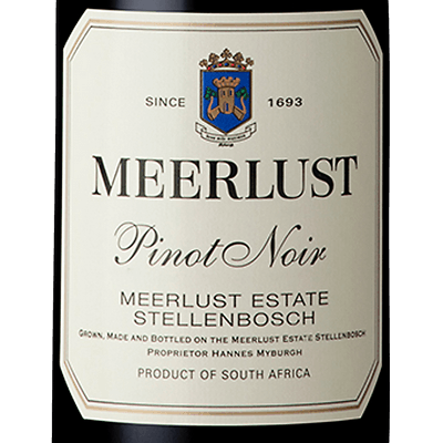Meerlust Pinot Noir Stellenbosch South Africa 2023