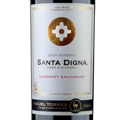 Miguel Torres Santa Digna Cabernet Sauvignon Gran Reserva Chile 2018