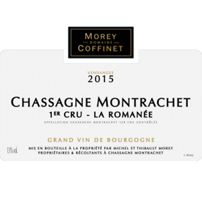 Morey-Coffinet Dom. Chassagne-Montrachet 1er La Romanee Burgundy France 2017