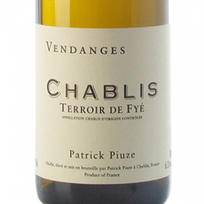 Patrick Piuze Chablis Terroir de Fye 2019