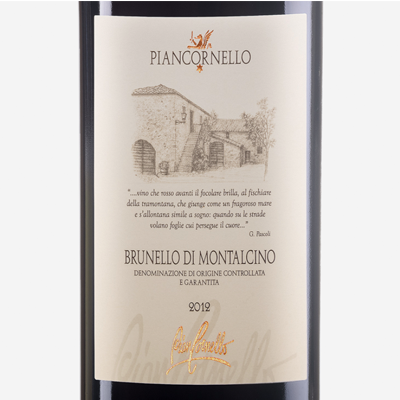 Piancornello Brunello di Montalcino Tuscany 2013