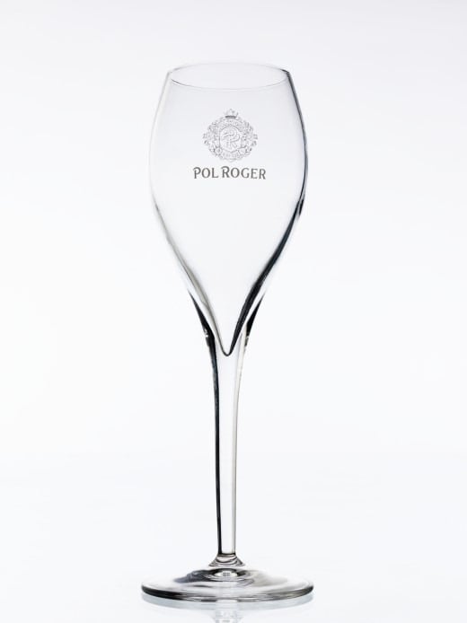 Pol Roger Brut Champagne NV 6 Bottles with 6 Glasses Flutes