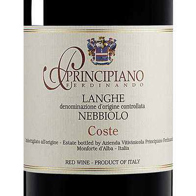 Principiano Nebbiolo Coste Piedmont 2014