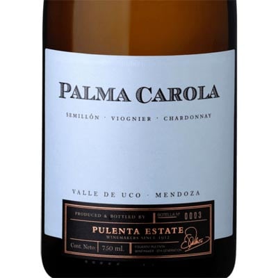Pulenta Palma Carola White Blend 2020