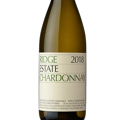 Ridge Santa Cruz Mountains Estate Chardonnay California 2018