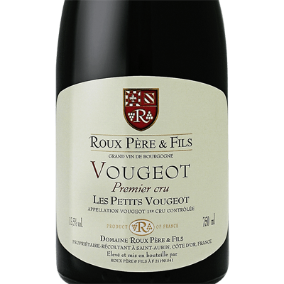 Roux Vougeot 1er Les Petits Vougeots Burgundy France 2016