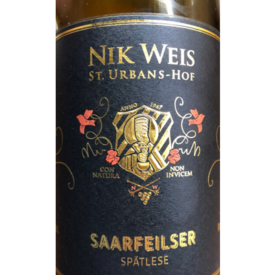 St. Urbans Hof Saarfeilser Riesling Spatlese 2016