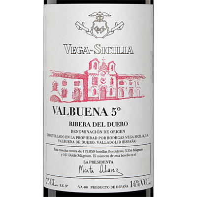 Vega Sicilia Tinto Valbuena 5 Ribera del Duero Spain 2017