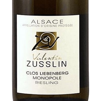 Valentin Zusslin Riesling Clos Liebenberg Monopole Alsace 2014