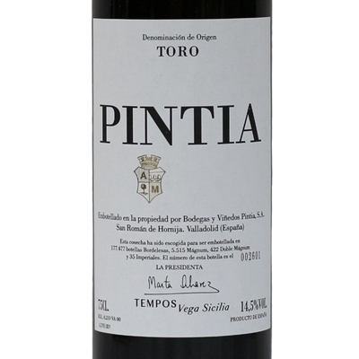 Vega Sicilia Pintia Spain 2015