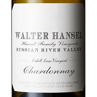 Walter Hansel Cahill Lane Chardonnay California 2020