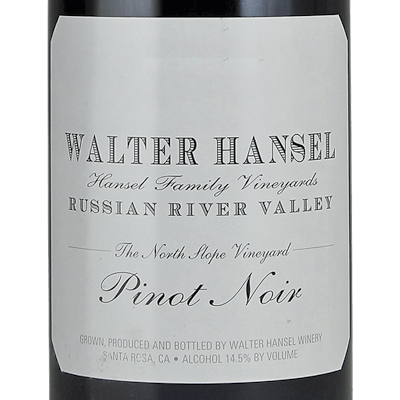 Walter Hansel Pinot Noir North Slope California 2019