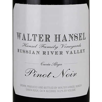 Walter Hansel Pinot Noir Cuvee Alyce California 2019